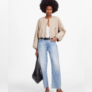 Madewell sz 31T Edmonson Wash Blue The Tall Darted Barrel-Leg Jean new Preppy